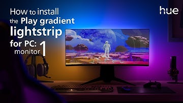 How to Install the Philips Hue Gradient Lightstrip for PC 1 Monitor