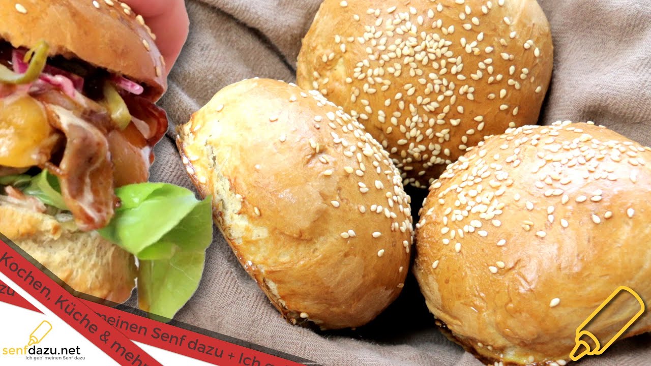 Hamburger Brötchen Rezept - Leckere Buns selber machen - YouTube Hamburger Brötchen Rezept - Leckere Buns selber machen - YouTube