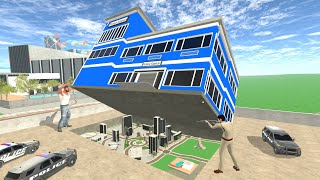 Giant Franklin Found Secret Mini City Inside Police Station Indian Bike Driving 3D