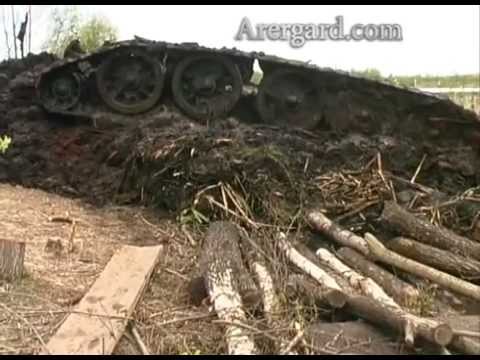 Подъем именного советского танка Т-34-76 "Смелый"