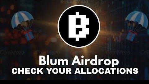 Blum Airdrop Allocation How To Check Yours Now