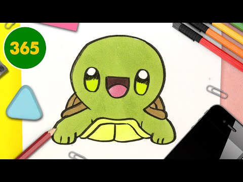 Comment Dessiner une Tortue Kawaii