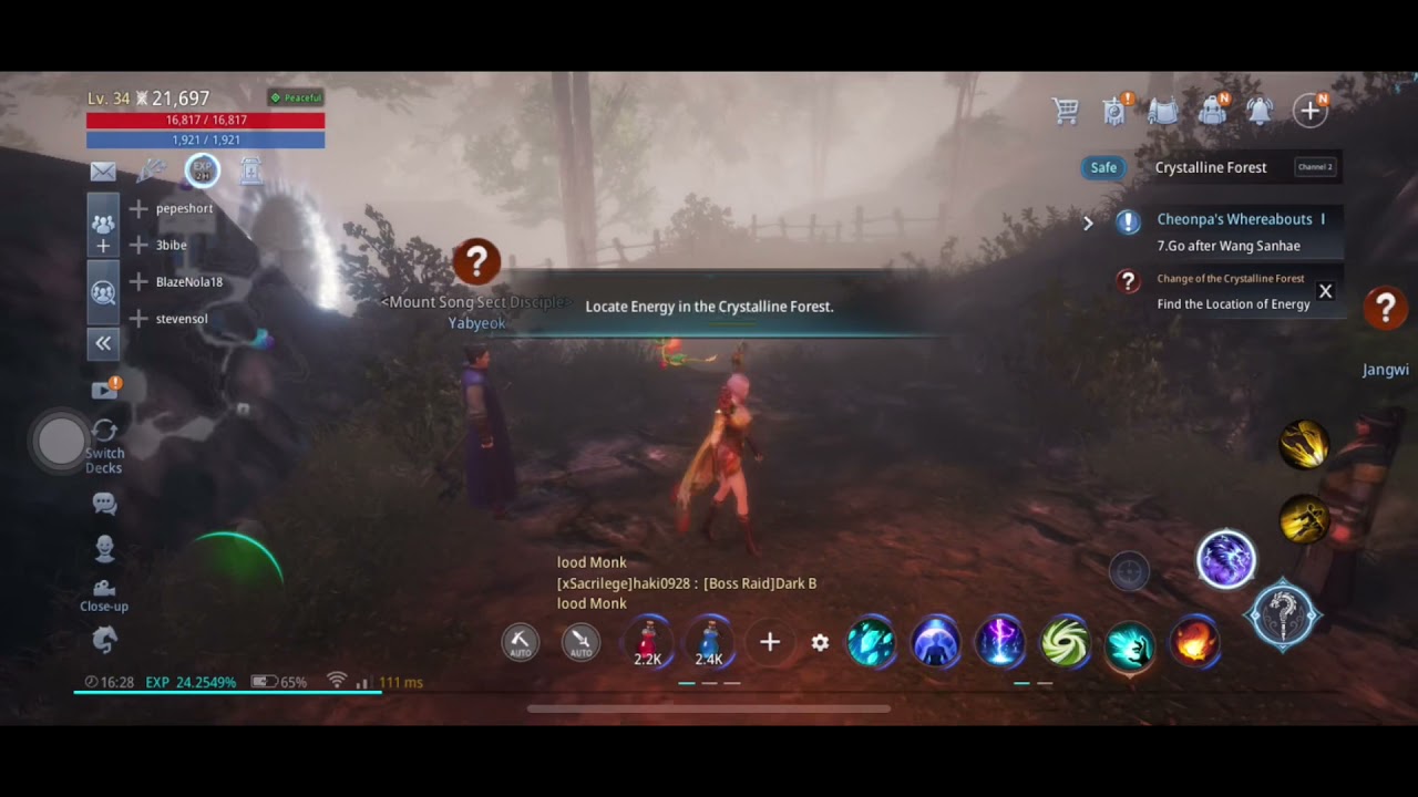 MIR4 GUIDE QUEST “Change of the Crystalline Forest”