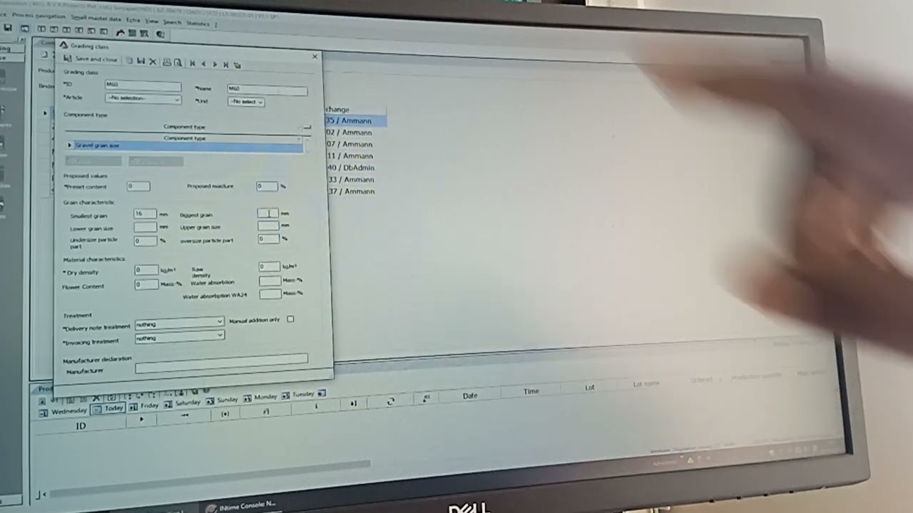 @AS1  Bean set up@ammann plant bean setting @component setting 
