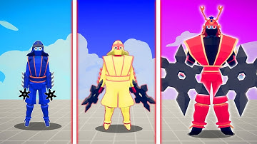 EVOLUTION OF SHURIKEN MASTER ( SUPER SENSEI ) | TABS - Totally Accurate Battle Simulator