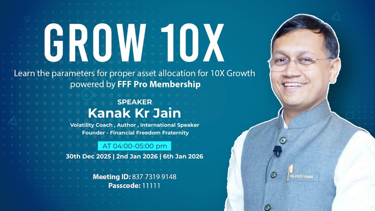 GROW 10X – Learn the Asset Allocation Framework for 10X Growth, even in volatile markets.