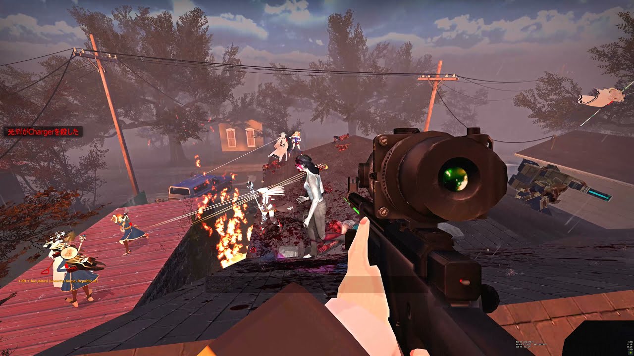 Left 4 Dead 2 Azur Lane MOD v3 + HD picture quality MOD Hard Rain full map