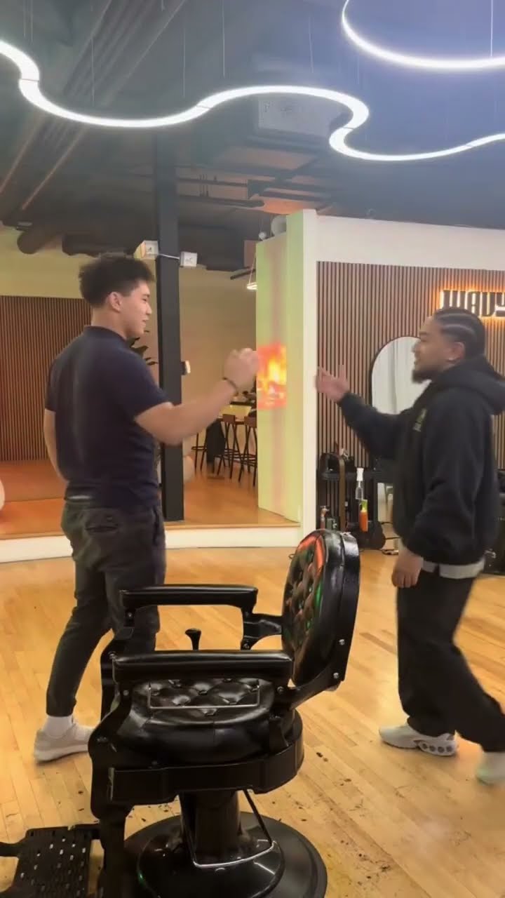 This barber prank was WILD ??