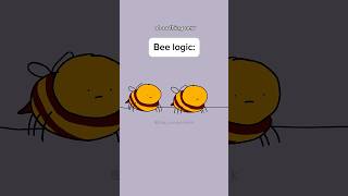 Bees know when your scared and see it as weakness #animation #fyp  #funny