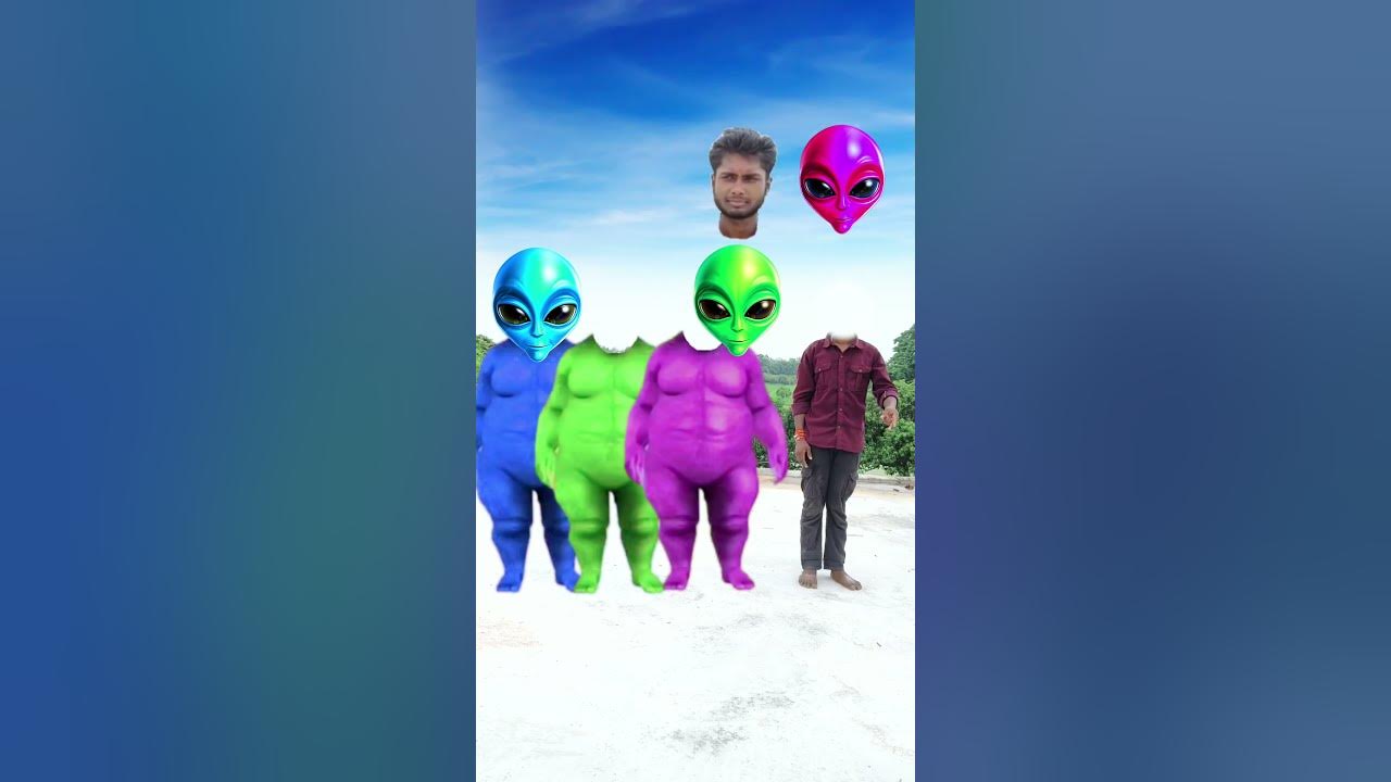 Three purple, blue & green Fatty dog vs cute brothers head matching with tu Radha meri main ♥️songs