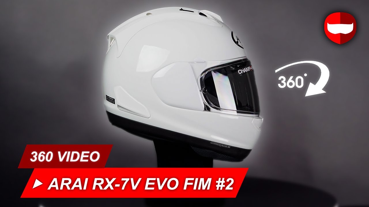 Arai RX-7 Evo FIM Racing #2 White - Showcase - YouTube