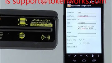 IDWedgeBT ID Scanner Handbase Android Survey Lead Capture Demo