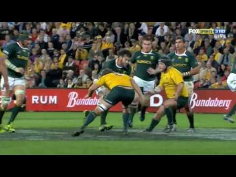 Pocock and Elsom vs Boks Brisbane 2010