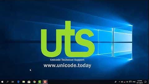 Windows 10 Myanmar Unicode