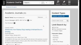 How to find an article using a Gale database Net Worth