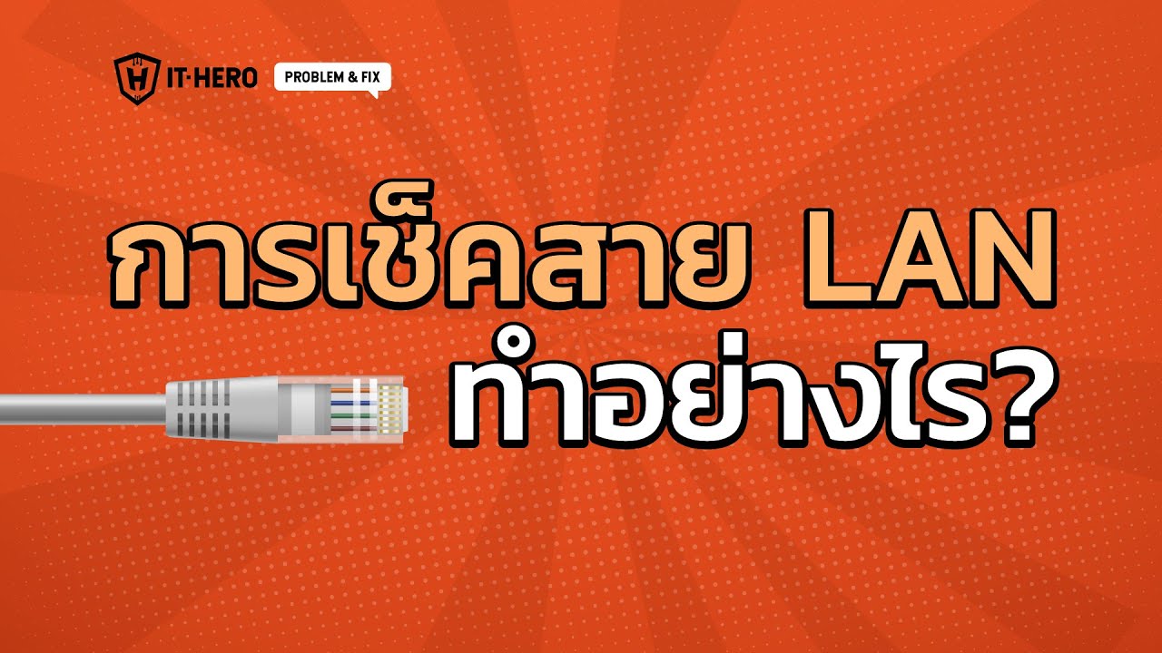 เช็คสายแลน  Update  การเช็คสาย LAN ทำอย่างไร (LAN Test)