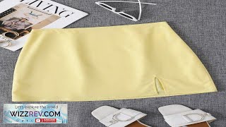 Chiquease Solid Split Hem Zipper Skirt SHEIN USA Review