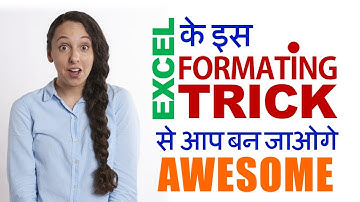 This Number Formatting Trick in Excel will make you Awesome | Vivekananda Sinha | Video 36