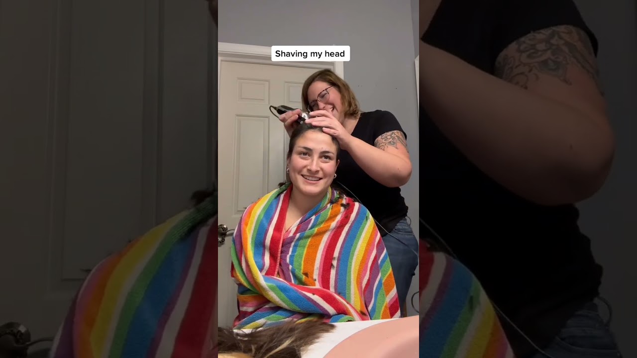 Beautiful Headshave Transformation | Long Hair to Bald Look