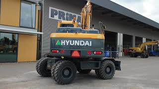 PRIMA Used Equipment: Hyundai Wheel Excavator R140W-9A, 2014