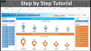 top bottom analysis dashboard in excel