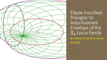 Ellipse-Inscribed Triangles VI: Envelope of X4 Loci: Area-Invariant Affine Image of Pascal