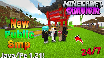 🌪️ New Best Public Survival Smp Server For Minecraft 🔥 | Java/Pe/Pojav | 24/7 Online | Free To Join💧