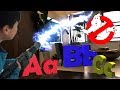 Pretend play ghost busters learning abc letter alphababets