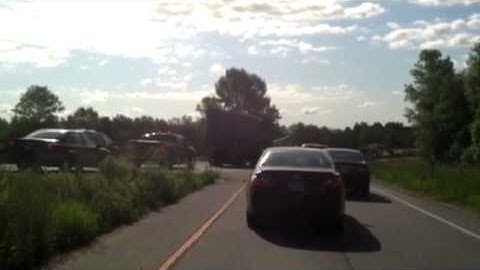 Raw Video: Winooski accident ties up interstate traffic