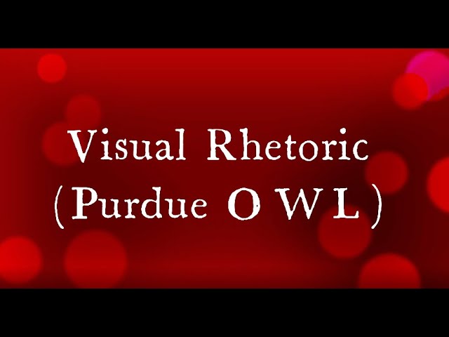 Purdue Visual Rhetoric