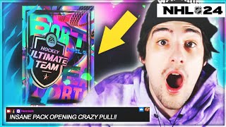 INSANE PACK LUCK!!! MY BEST PULL! IN NHL 24 HUT PACK OPENING