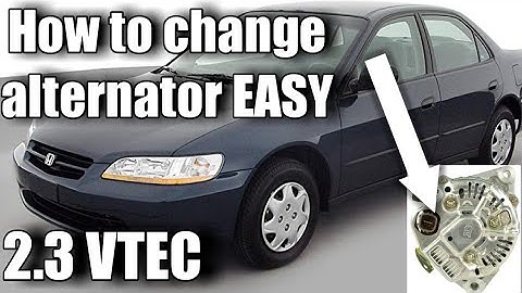 How to change alternator 1998-2002 honda accord EASY