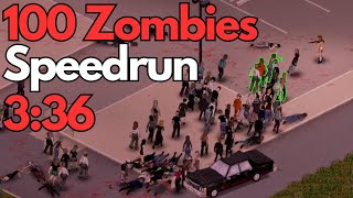 Project Zomboid 100 Kills Speedrun in 3 min and 36 seconds