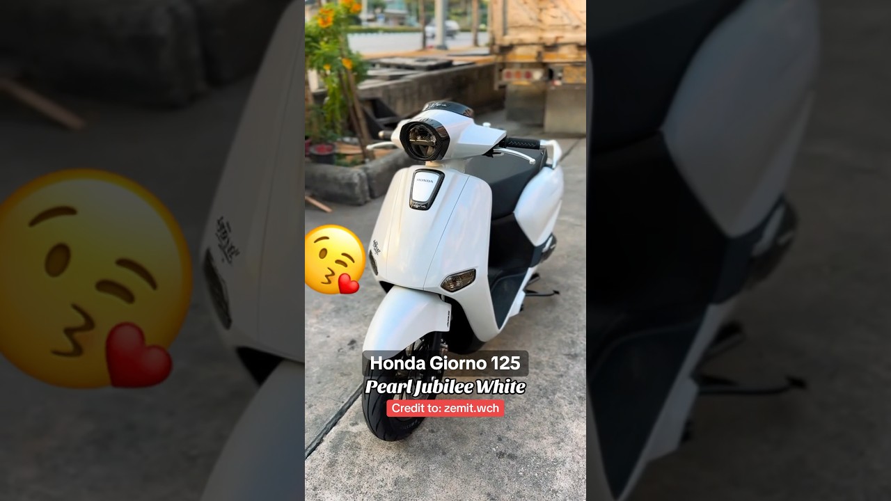 Honda Giorno 125 | Pearl Jubilee White | Credit to: zemit.wch