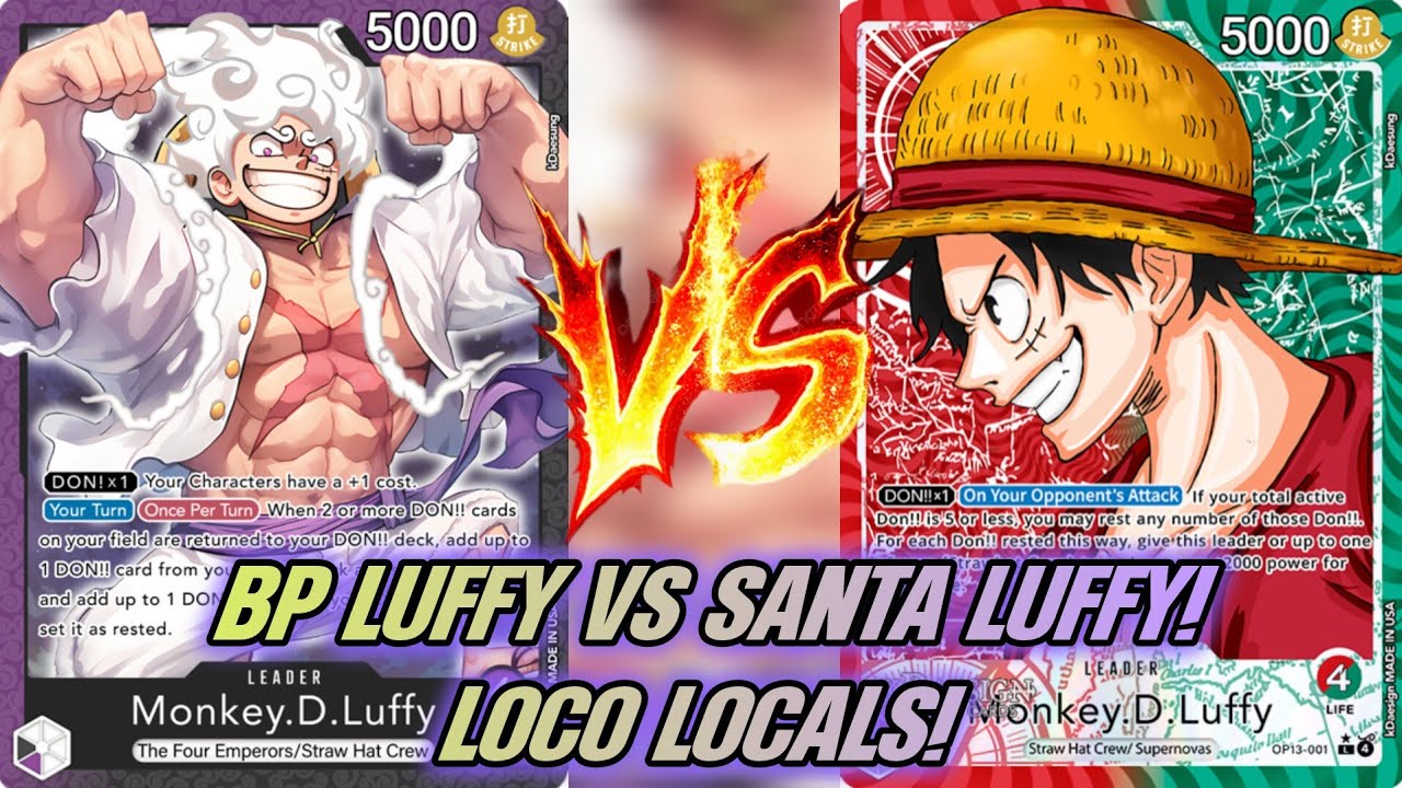BLACK PURPLE LUFFY VS RED GREEN LUFFY! LOCO LOCALS