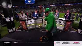 ESPN’s Lee Corso Dances A Jig And Almost Falls Down On “College Gameday” (1.9.25) Net Worth