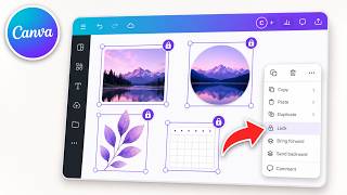 How To Lock Elements in Canva