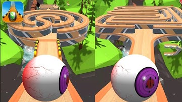 Sky Rolling Ball 3D Gameplay Walkthrough (iOS, Android) Level 71