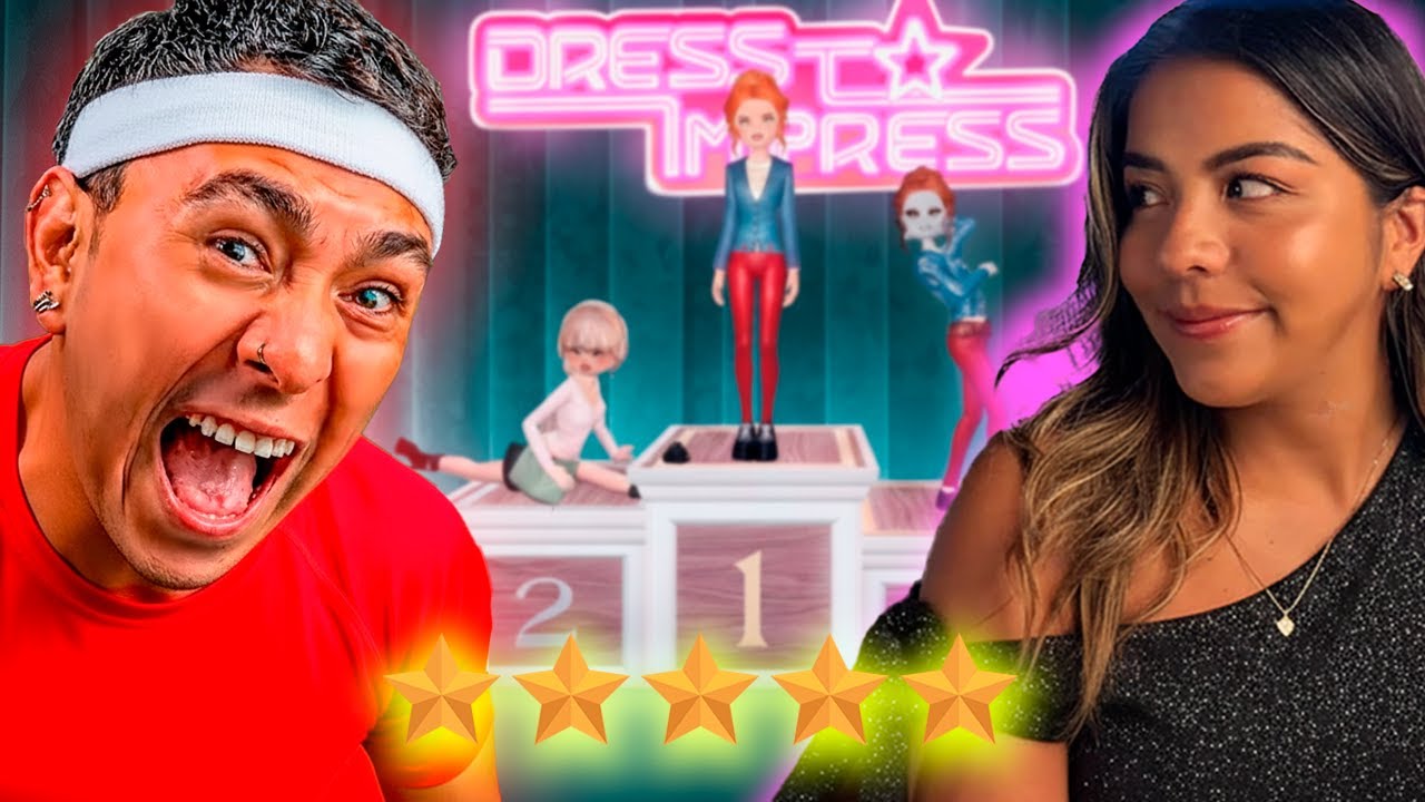 MI PRIMERA VEZ JUGANDO DRESS TO IMPRESS con MI NOVIA!