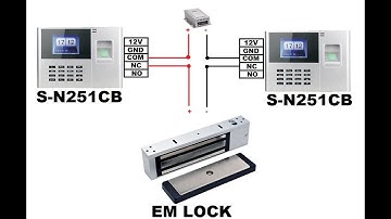 EM Lock Connection with Secureye biometric S-B251CB