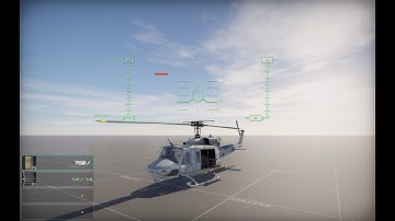 Twin Huey Gunship in Unity Game Engine Demo