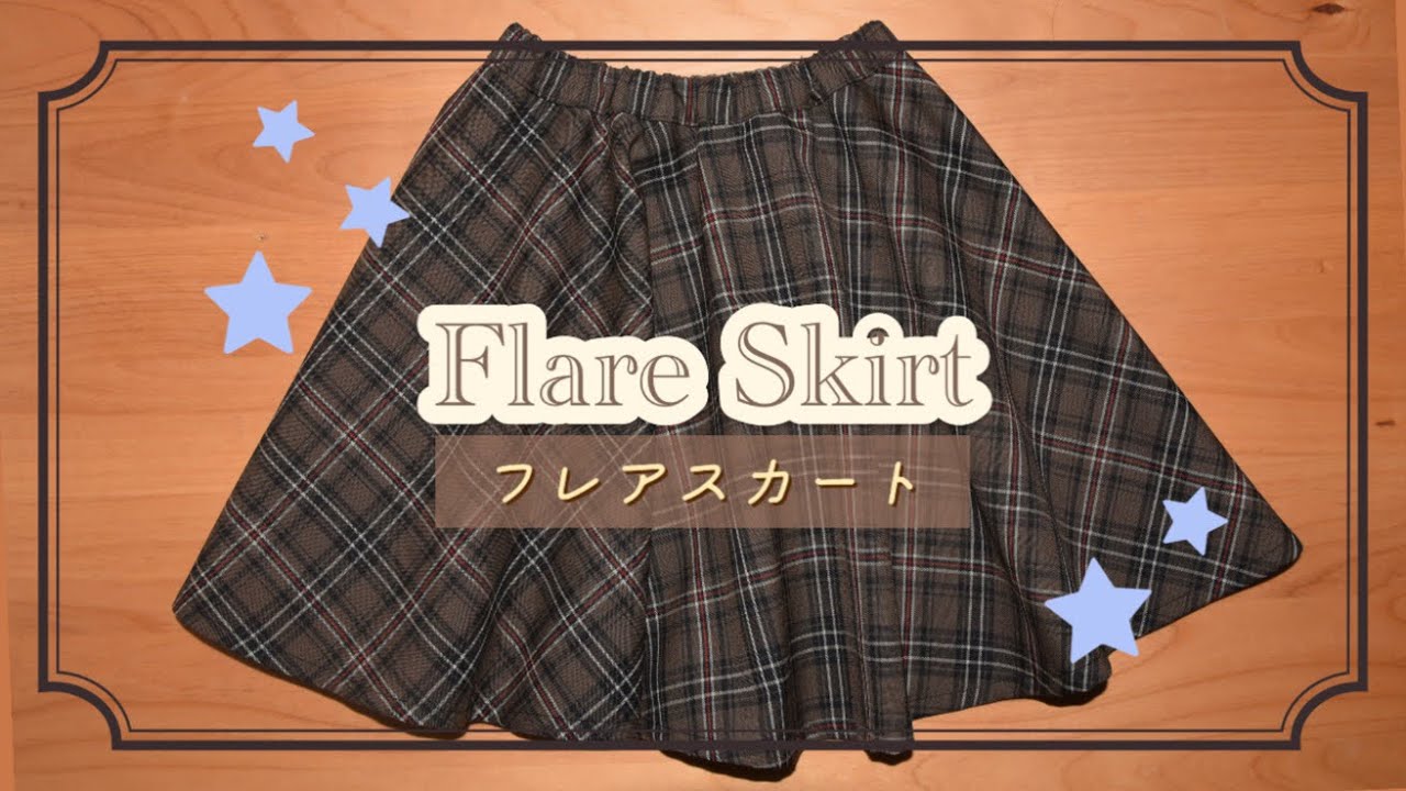 How to make a flared skirt (270°) - YouTube