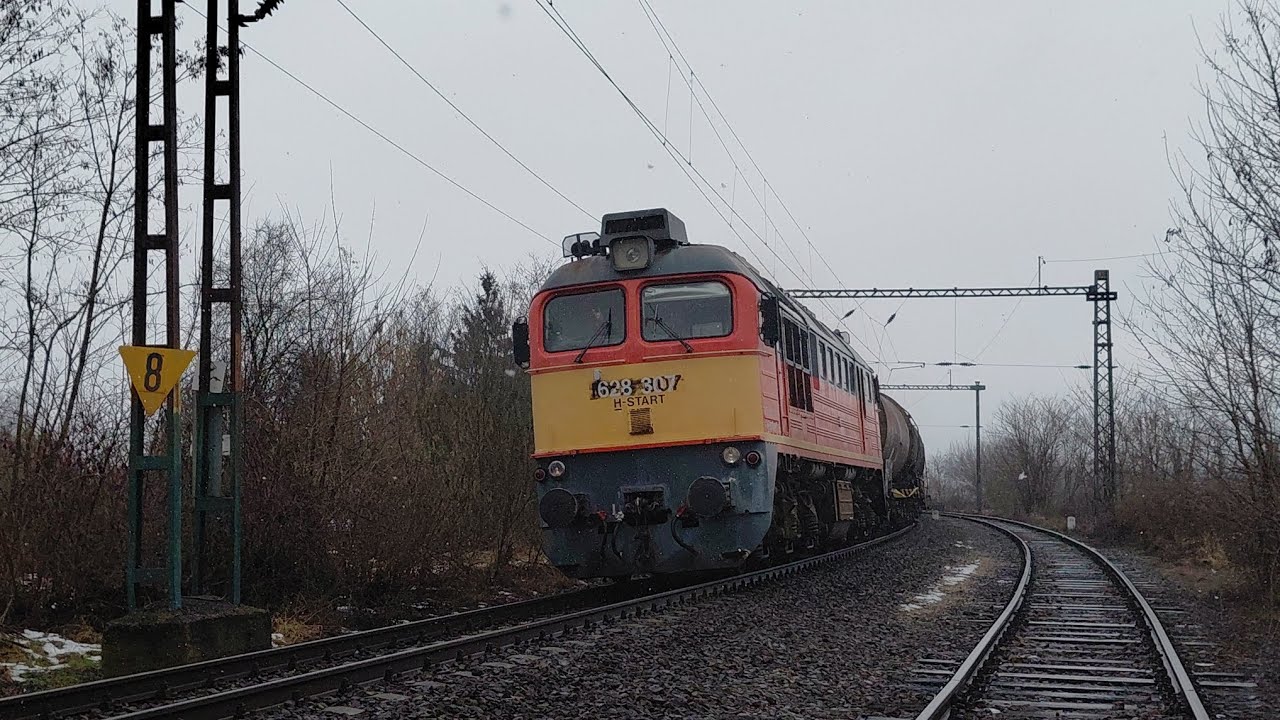 A havazás meghozta a szerencsét és az érdekességeket! Vonatspotting Kazincbarcika alsón.