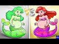 Gold mermaid vs silver mermaid  taking care baby  more zozobee nursery rhymes  kids songs