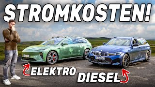 Versagt Elektro gegen Diesel? BMW M340d Touring vs. NIO ET5 Touring