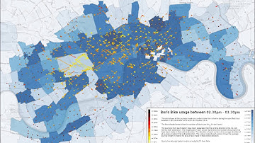 Hourly Boris Bike Visualisation