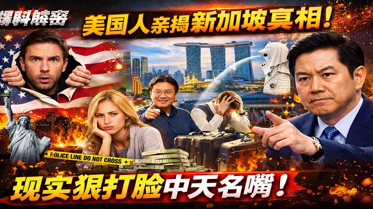 【美国人亲口撕开新加坡真实生活！】从离开美国的隐秘动机，到落地后的幻灭与选择，现实全面打脸中天名嘴对新加坡与黄循财的断章取义
