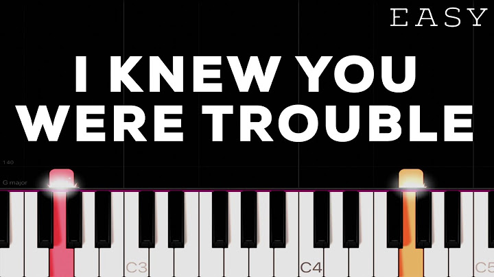 I Knew You Were Trouble Piano version - Piano performance video thumbnail