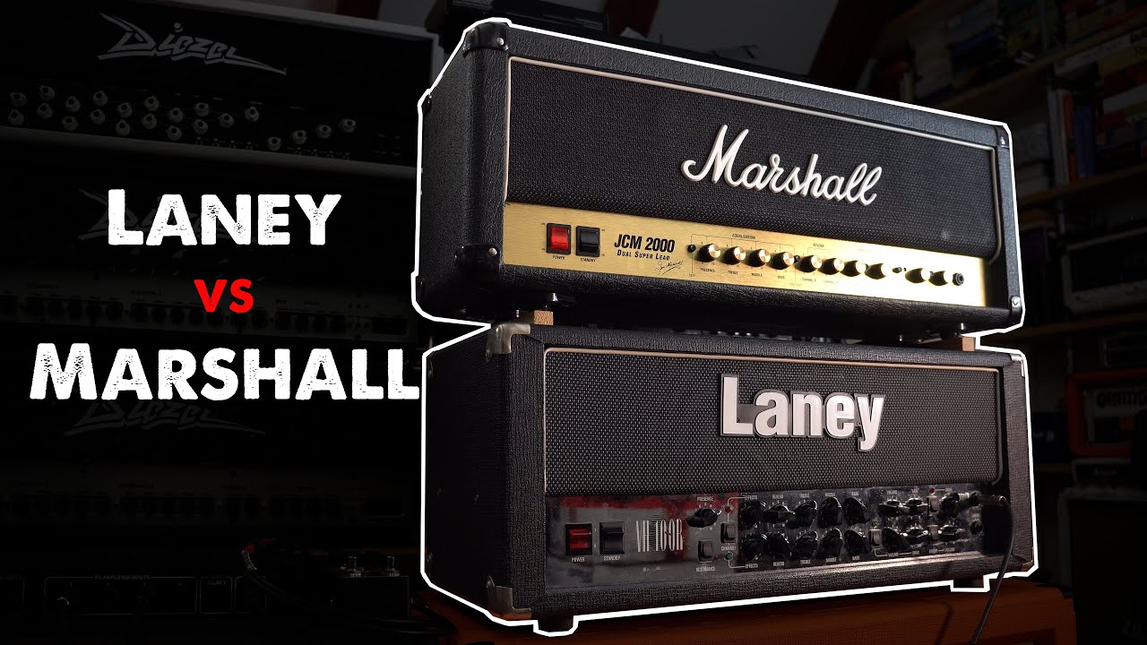 Laney VH100R vs Marshall JCM 2000 DSL100 90s UK Amp Shootout YouTube