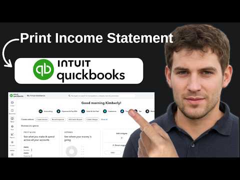 Quickbooks Income How To Print An Income Statement In Quickbooks - YouTube